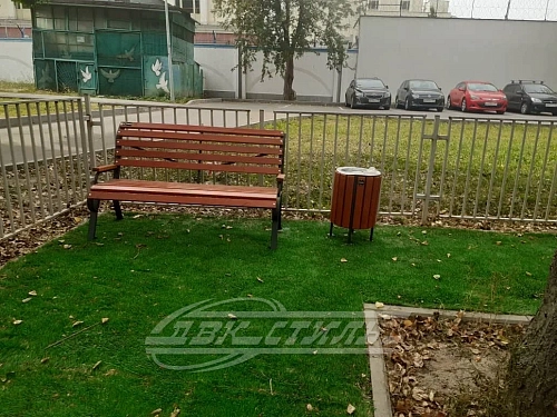 Скамейка стальная «За».  �4